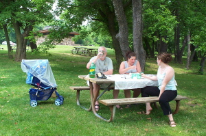 Picnic lunch at the park.
